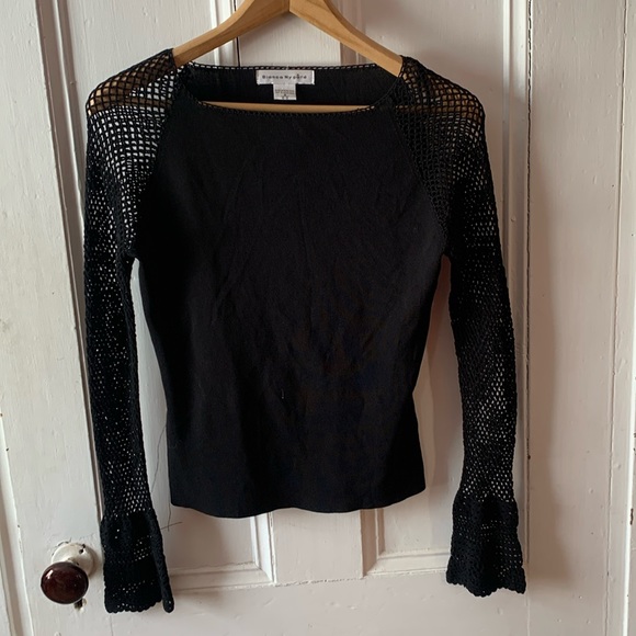 Women’s size small black knit shirt by Bianca Nyguard - Picture 1 of 9